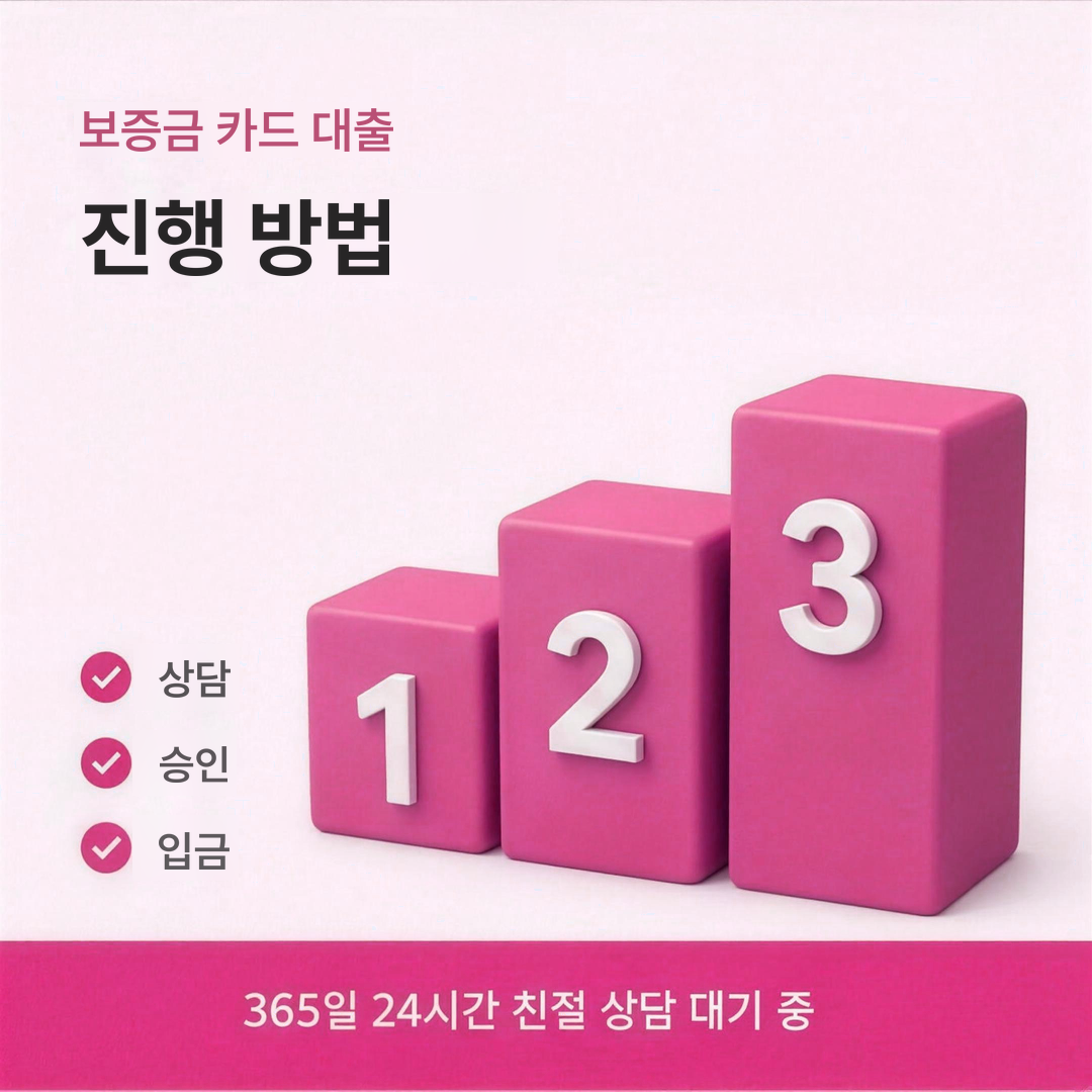 다음머니 보증금 카드 대출 진행 방법 안내