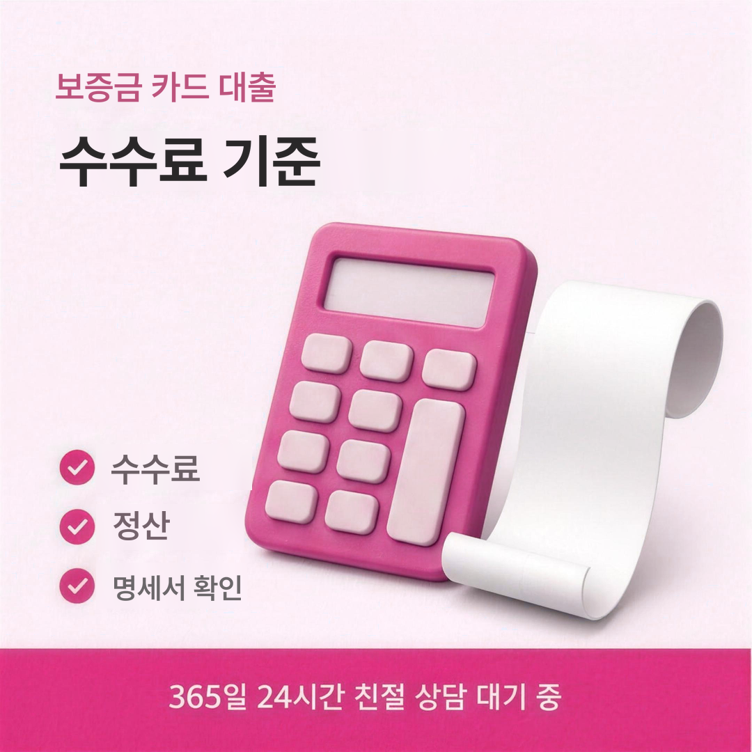 다음머니 보증금 카드 대출 수수료 기준 안내